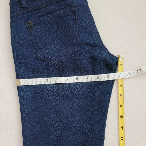 Jolt | NWOT Leopard Print Blue-on-Blue Women's Small Jeans - Picture 6 of 13